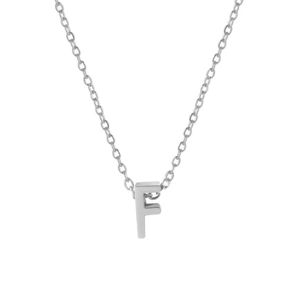 Collar con colgante de alfabeto simple a la moda para mujer