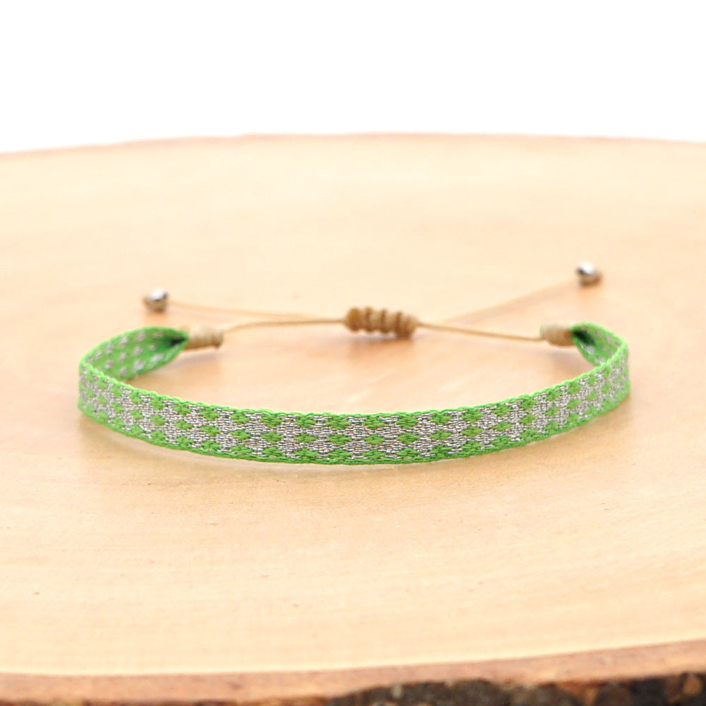 Bohemian Ethnic Ribbon Handwoven Bracelet