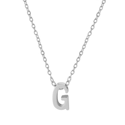 Collar con colgante de alfabeto simple a la moda para mujer