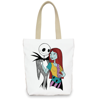 Bolso de lona con diseño de calabaza de Halloween para mujer