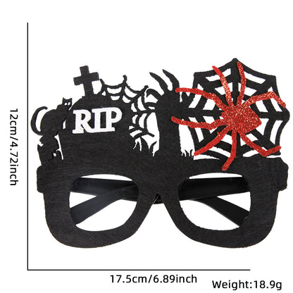 Décoration de fête d'Halloween avec des lunettes en plastique