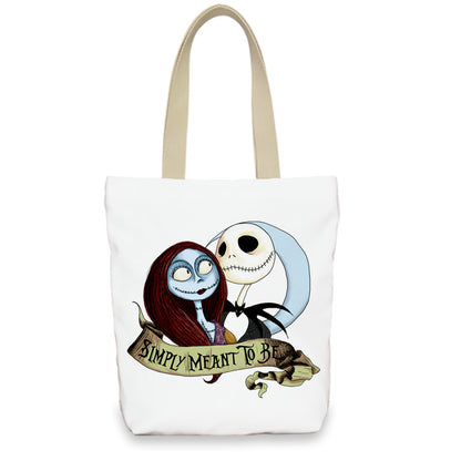 Bolso de lona con diseño de calabaza de Halloween para mujer