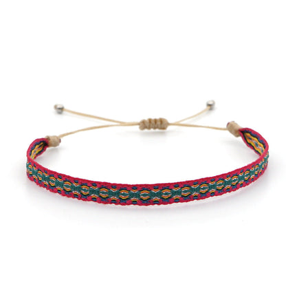 Bohemian Ethnic Ribbon Handwoven Bracelet