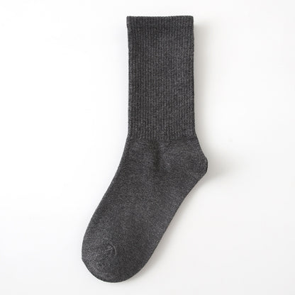 Calcetines finos de algodón de color liso para mujer