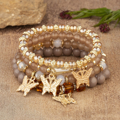Bohemian Style Multi-Layer Wooden Beaded Bracelet