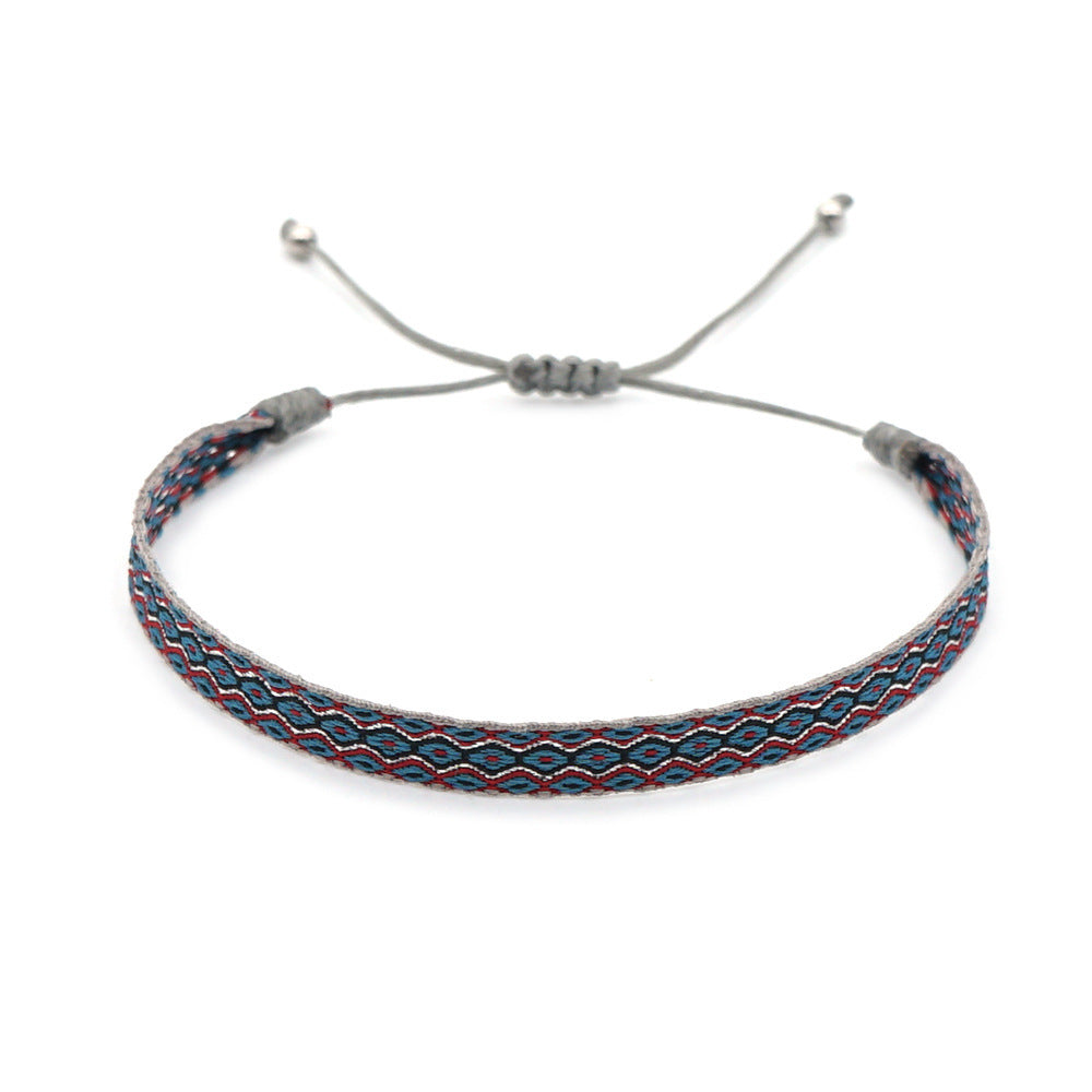 Bohemian Ethnic Ribbon Handwoven Bracelet
