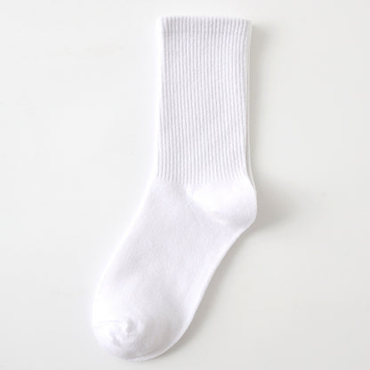 Calcetines finos de algodón de color liso para mujer