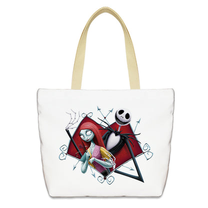 Bolso de lona con diseño de calabaza de Halloween para mujer