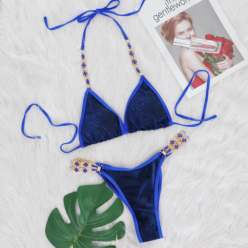 Women's Rhinestone Bikini for Beach Vacation