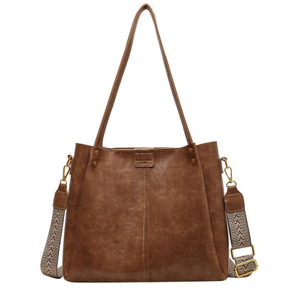 Bolso de mano retro de gran capacidad para mujer