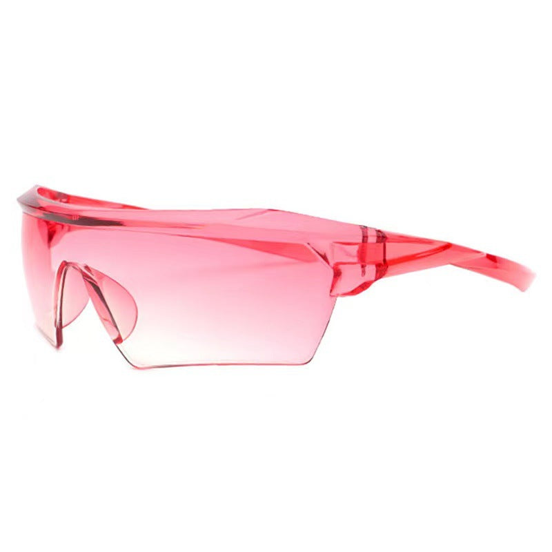 Y2K Half-Frame Sunglasses in Trendy Colors