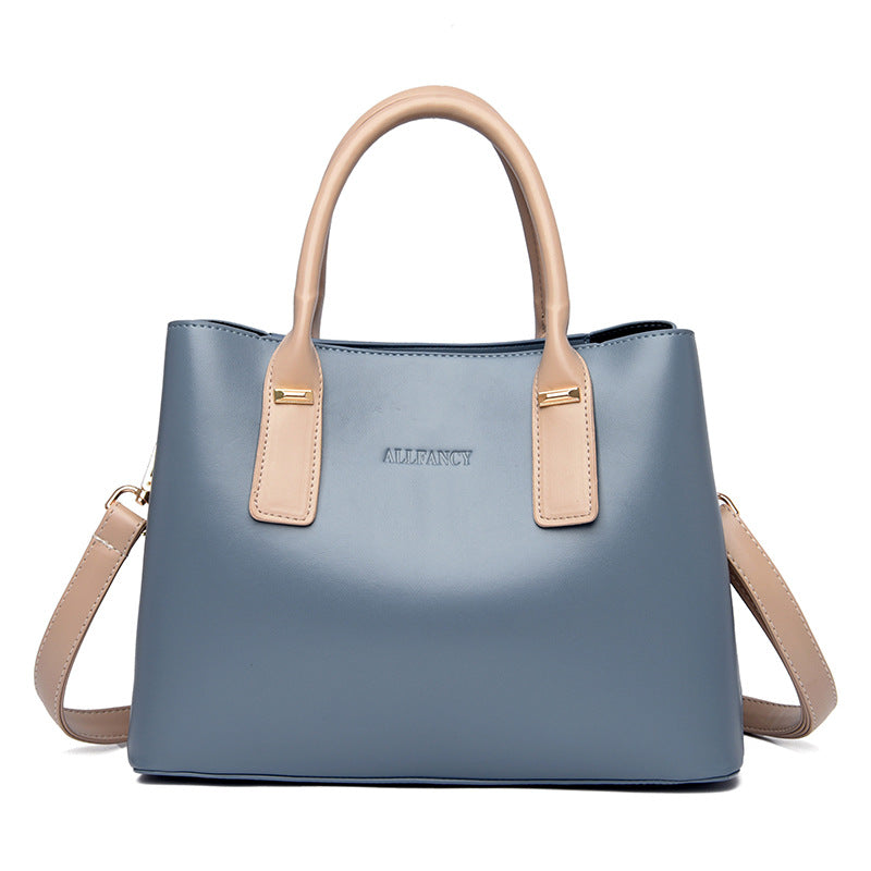 Sac à main décontracté à grande capacité pour femme, couleur unie