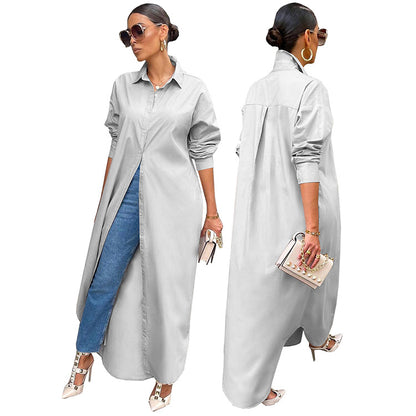 Bulk Trade Women's Fashion Casual Solid Color Coat
