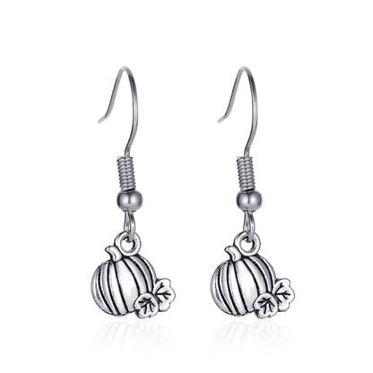 Halloween Skeleton Bat Spider Earrings Alloy Retro Style