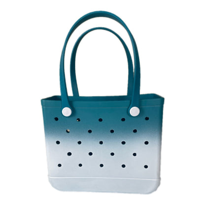Bolsa de playa de EVA degradada con diseño de agujeros: elegante y espaciosa