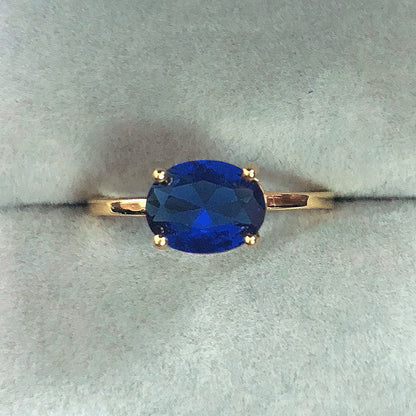 Anillo de circonita simple de moda para mujer