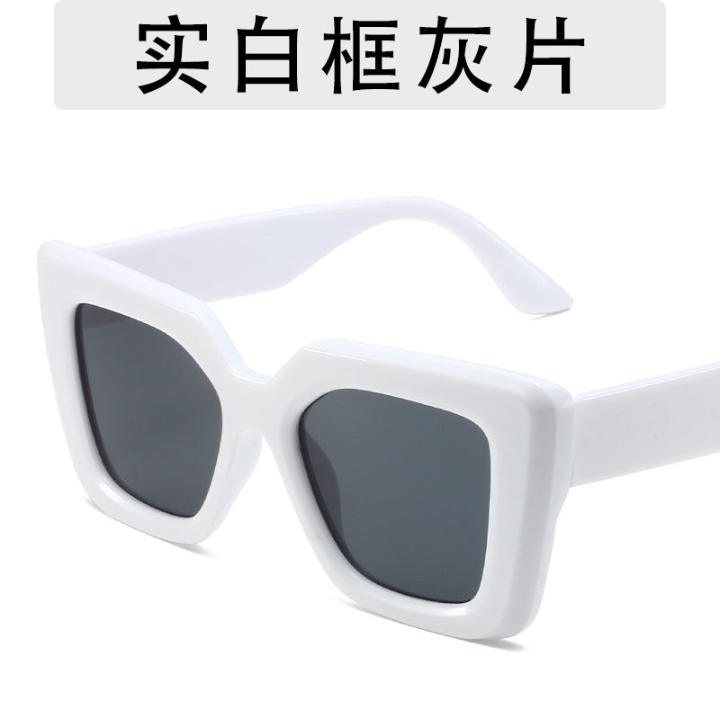 Gafas de sol cuadradas de montura grande de moda