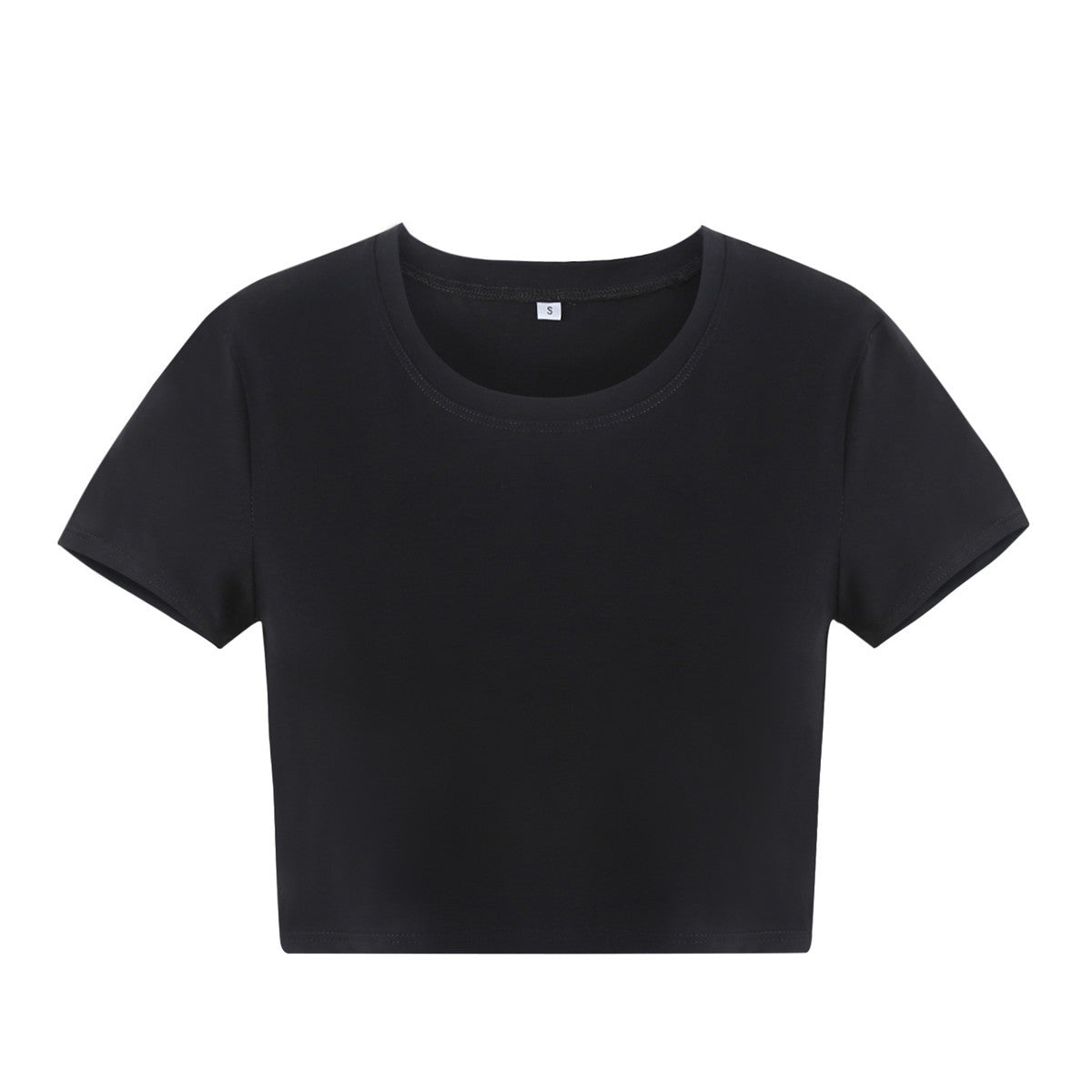 Camiseta informal de manga corta de mezcla de algodón para mujer