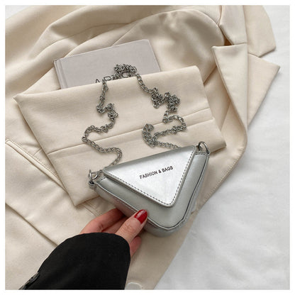 Bolso bandolera informal de PU de color sólido a la moda para mujer