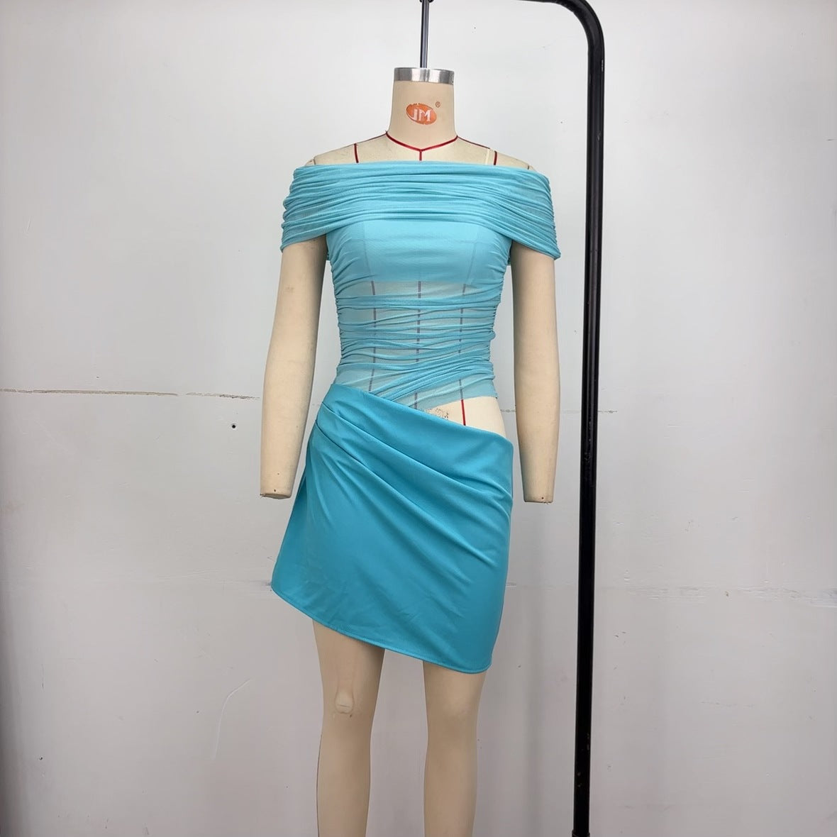 Women Fashion Elegant Mesh Hollow-Out Dress