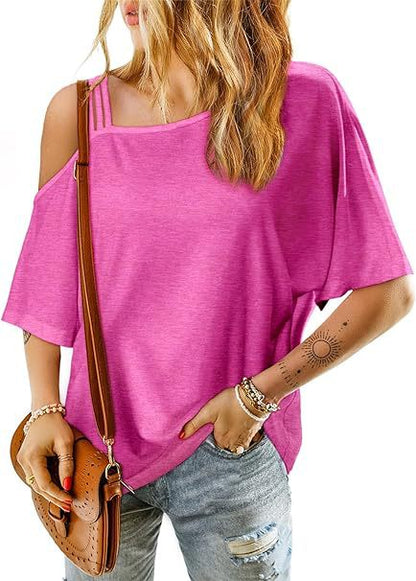 Summer Women Casual Solid Color Blank T-Shirt