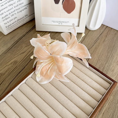 Épingle à cheveux pastorale pour femme Sweet Lily Grab Clip