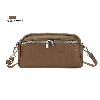 Women Casual Solid Color PU Leather Crossbody Bag