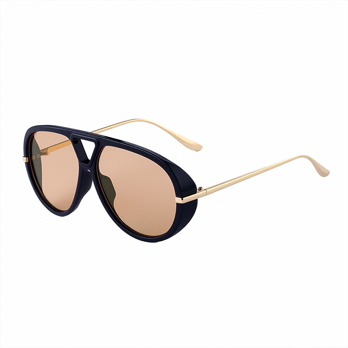 Gafas de sol de montura grande estilo punk retro de moda para mujer