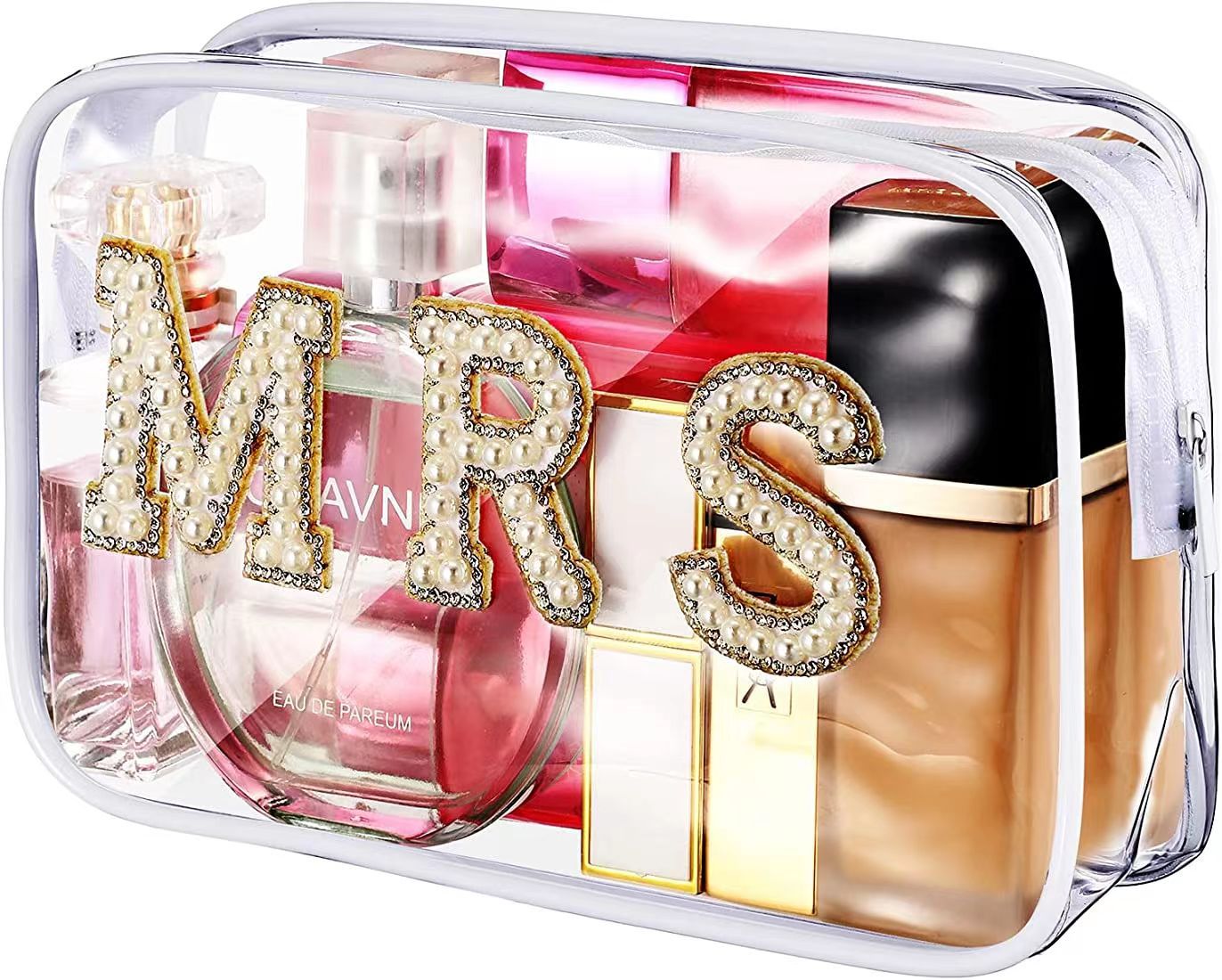 Bolsa de cosméticos de mano para mujer, sencilla y práctica
