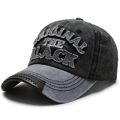 Gorra de béisbol con letras bordadas, estilo retro, informal, a la moda para hombre