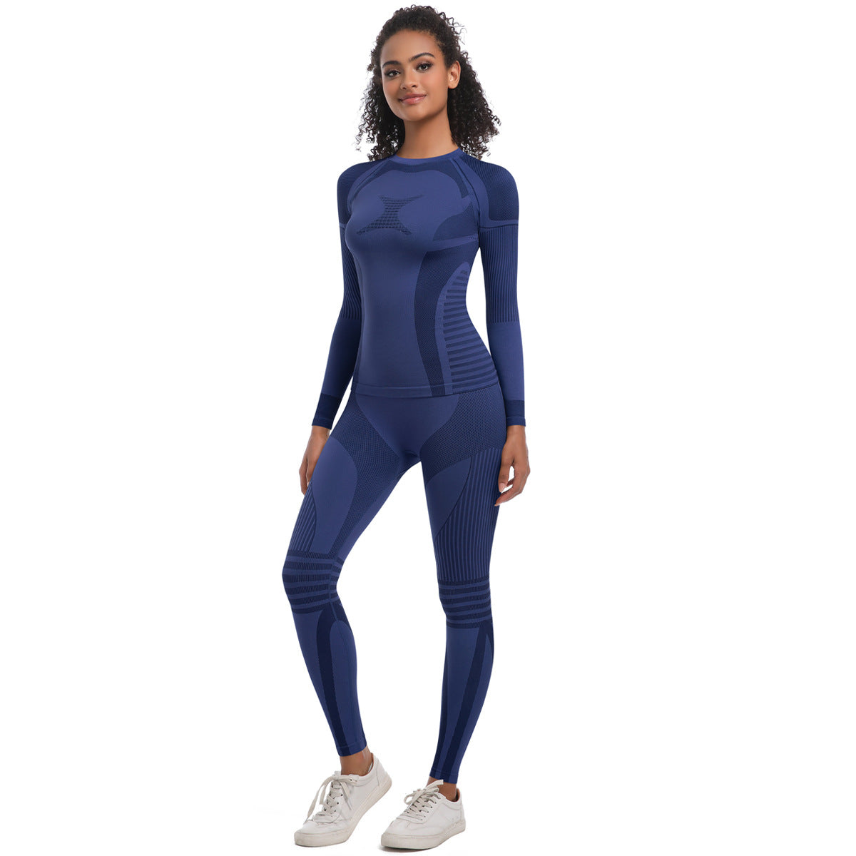 Women Yoga Color Contrast Cycling Running Set