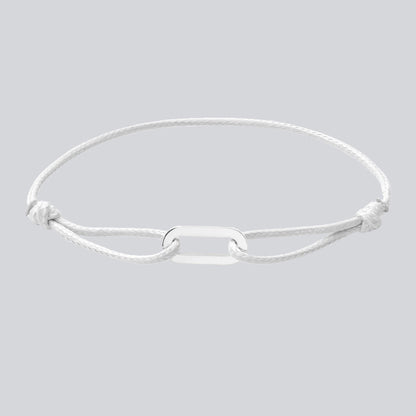 Women Fashion Simple Hand-Woven Single Ring Rope Adjustable Bracelet