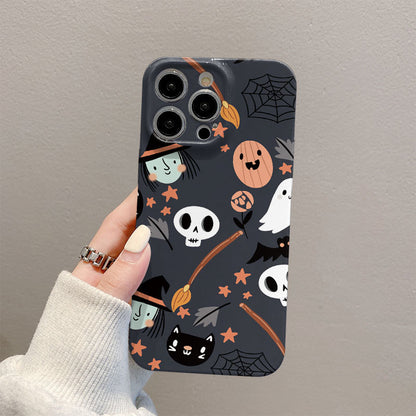 Women Fashion Cartoon Halloween Skull Pumpkin Phone Case