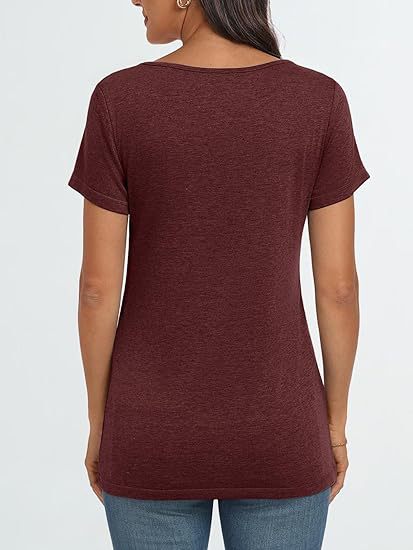 Camiseta informal de verano para mujer, con cuello cuadrado, color liso y sin mangas