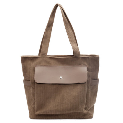 Large Capacity Retro Women Corduroy Bag