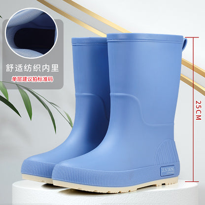 Botas de lluvia impermeables y antideslizantes para mujer