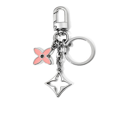 Women Fashion Four Leaf Clover Metal Pendant Keychain Alloy Leisure Style