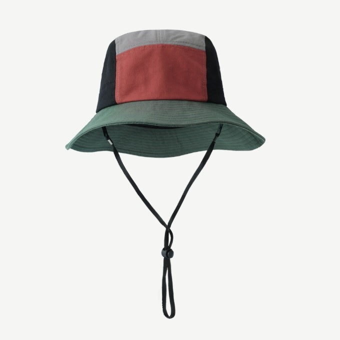 Women Fashion Casual Color Block Bucket Hats
