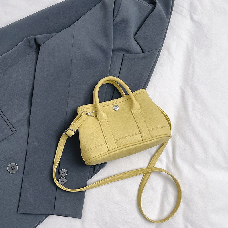 Fashion Simple Solid Color Handbag