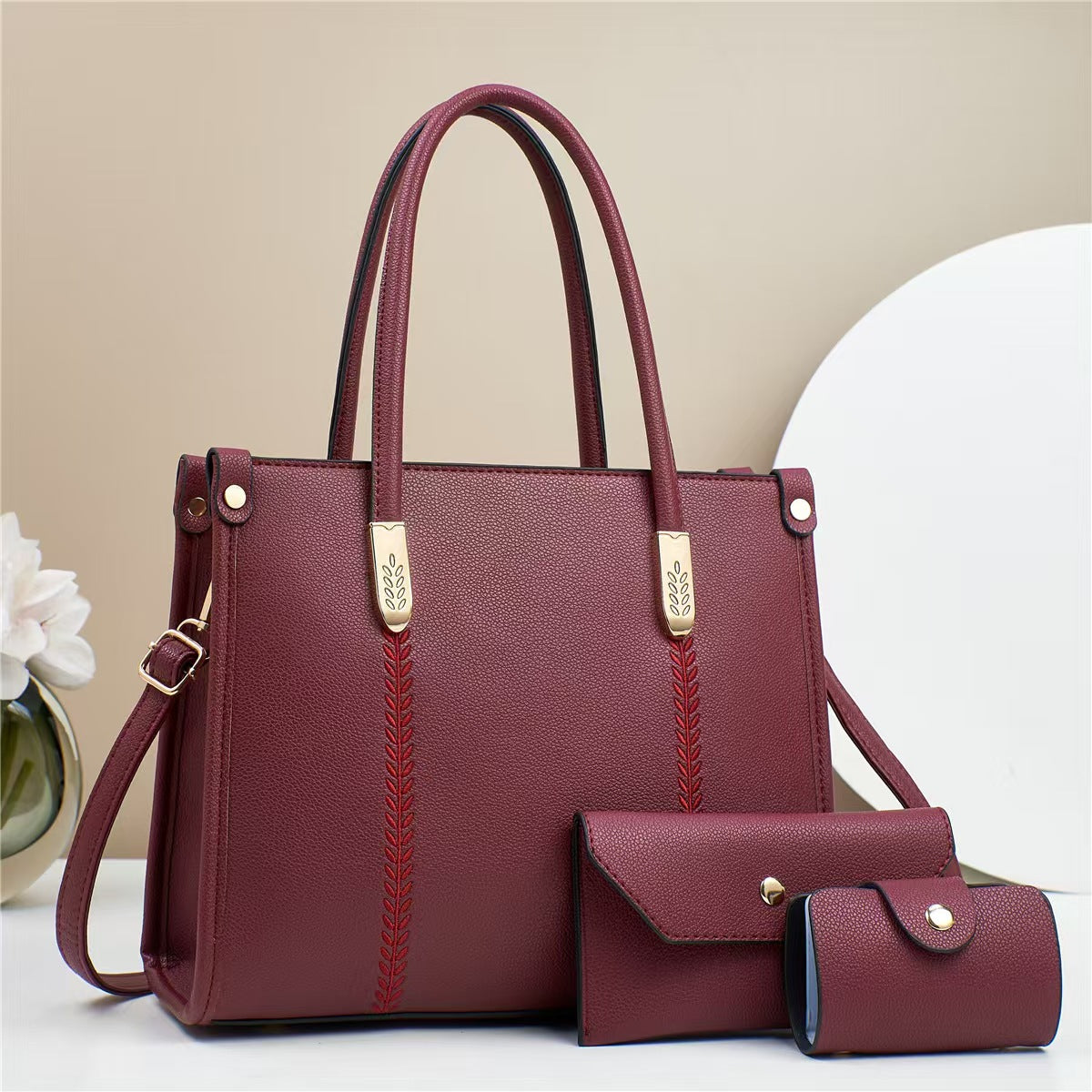 Large Capacity Women Tote Bag Three-Piece Set