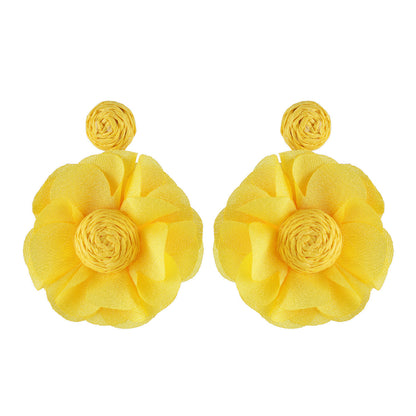Bohemian Holiday Multicolor Floral Earrings