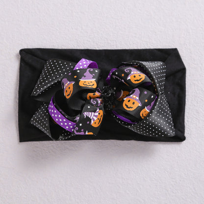 Children Kids Baby Halloween Cartoon Pumpkin Headband