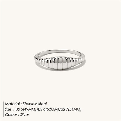 Women Fashion Simple Gold Plated Geometric Ring