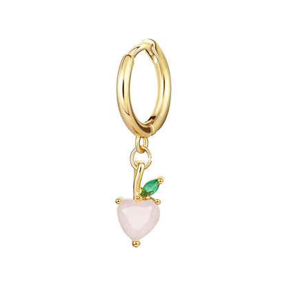 Boucles d'oreilles exquises en zircon multicolore pour femmes
