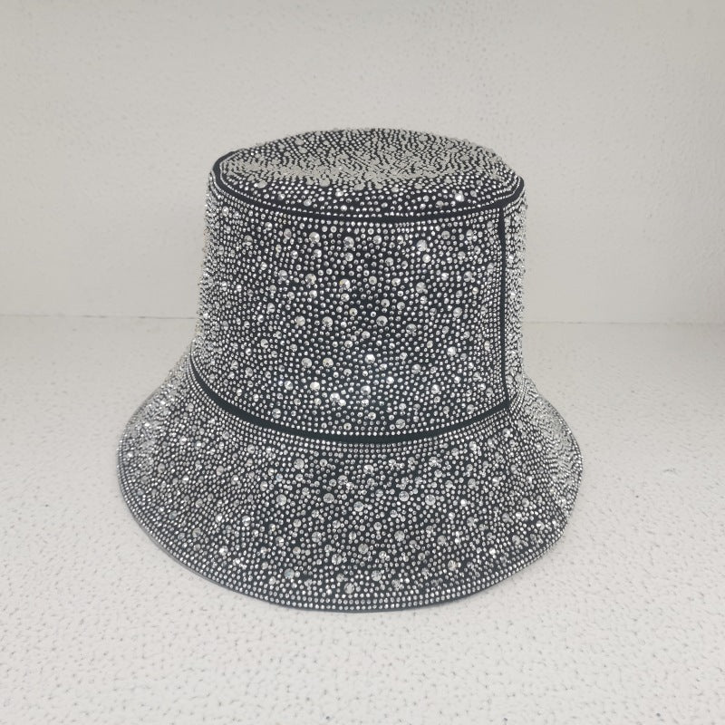 Gipsophila Flash Rhinestone Fashion Casual Bucket Hat