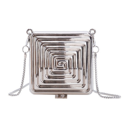 Bolso bandolera mini cuadrado con forma de corazón para mujer