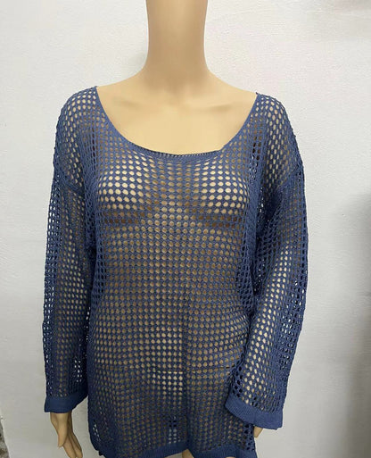 Traje de baño sexy de color sólido con aberturas para mujer