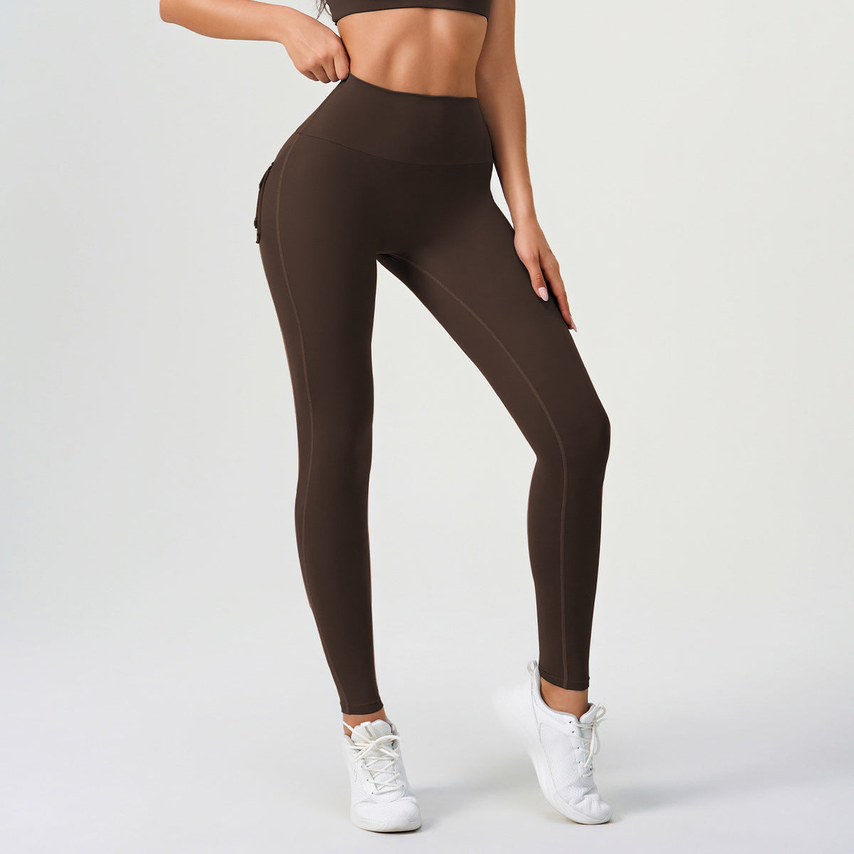 Mallas de yoga para mujer, de secado rápido, de color liso