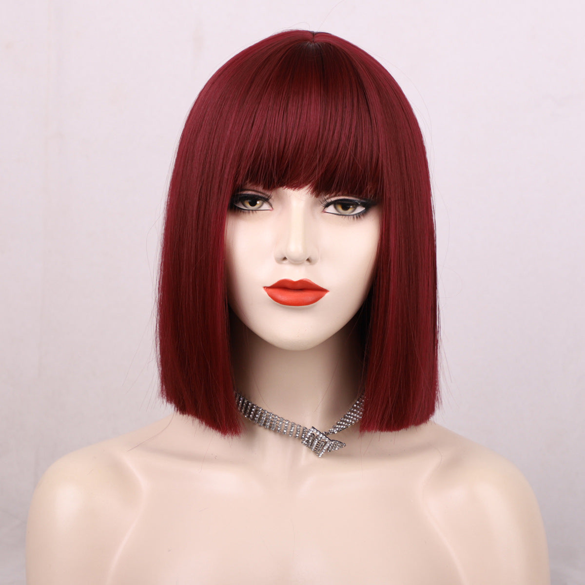 Women Fashion Short Straight Bobo Head Wig