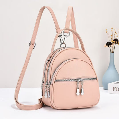 Women Casual Small Backpack Urban Simplicity PU